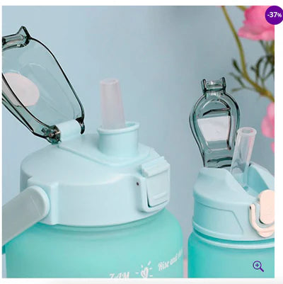 FRETE GRÁTIS- Kit 3 Garrafas De Água Com Frases Motivacionais Até 2L Colorida