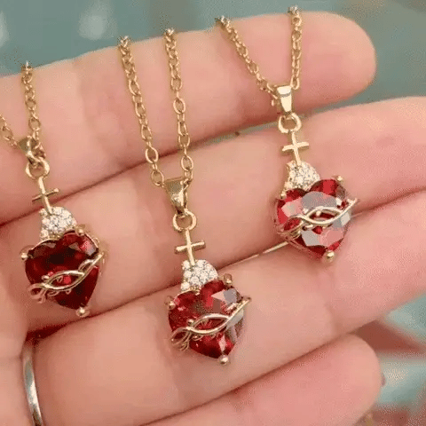 FRETE GRÁTIS-COLAR CORAÇÃO DE CRISTO