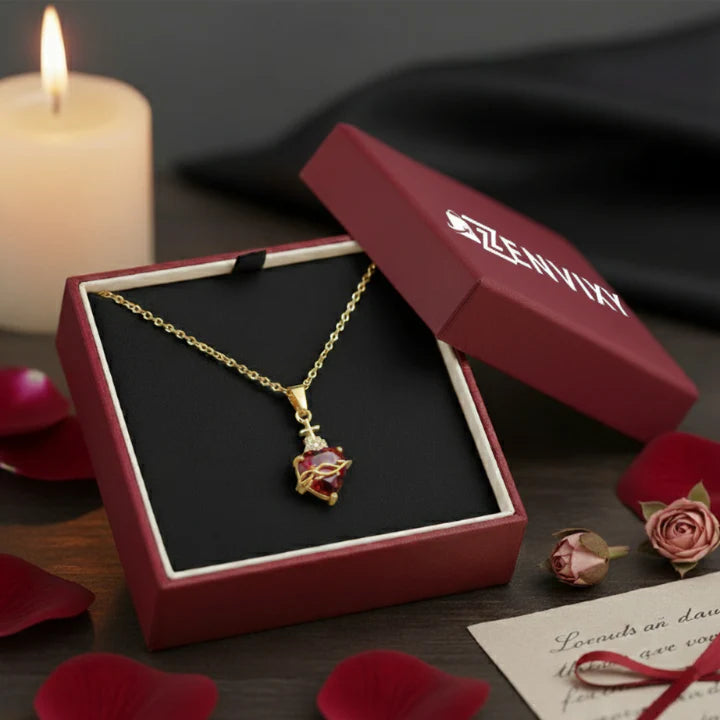 FRETE GRÁTIS-COLAR CORAÇÃO DE CRISTO